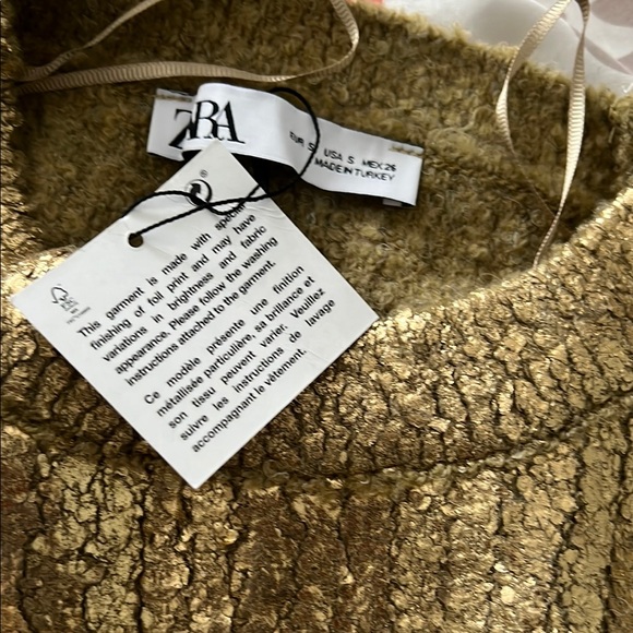 Gold Metallic Shimmering Texture and Fitted Silhouette(new without tags) - Picture 13 of 14
